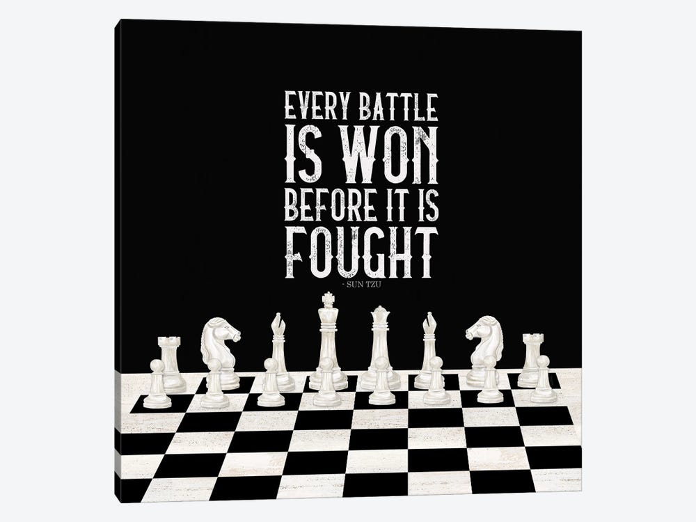 Rather Be Playing Chess I-Every Battle by Tara Reed 1-piece Canvas Art Print
