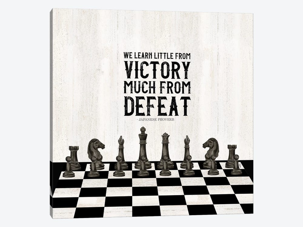 Rather Be Playing Chess II-Learn More by Tara Reed 1-piece Canvas Art