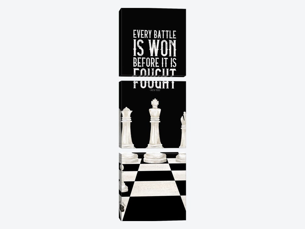 Rather Be Playing Chess Panel I-Every Battle by Tara Reed 3-piece Canvas Art Print