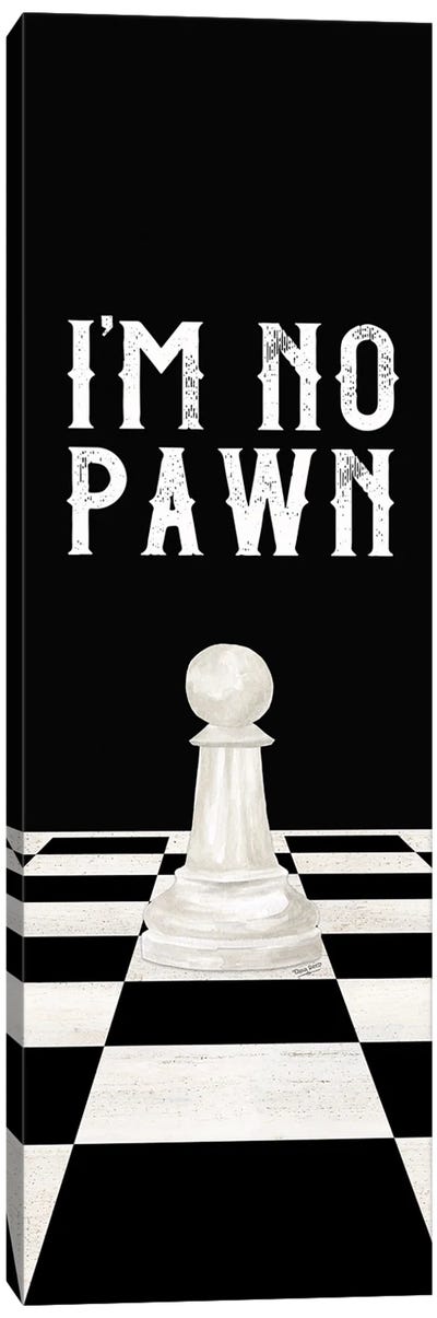 Rather Be Playing Chess Panel III-No Pawn Canvas Art Print - Cards & Board Games