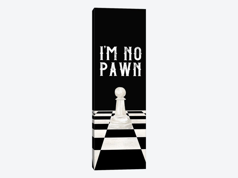 Rather Be Playing Chess Panel III-No Pawn by Tara Reed 1-piece Canvas Artwork