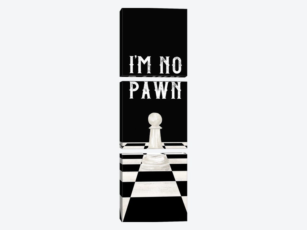 Rather Be Playing Chess Panel III-No Pawn by Tara Reed 3-piece Canvas Art