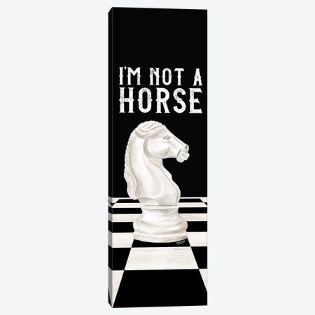 Rather Be Playing Chess Panel IV-Not A Horse Canvas Print #TRE570} by Tara Reed Canvas Wall Art