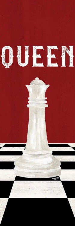 Rather Be Playing Chess Pieces Red Panel VI-Queen