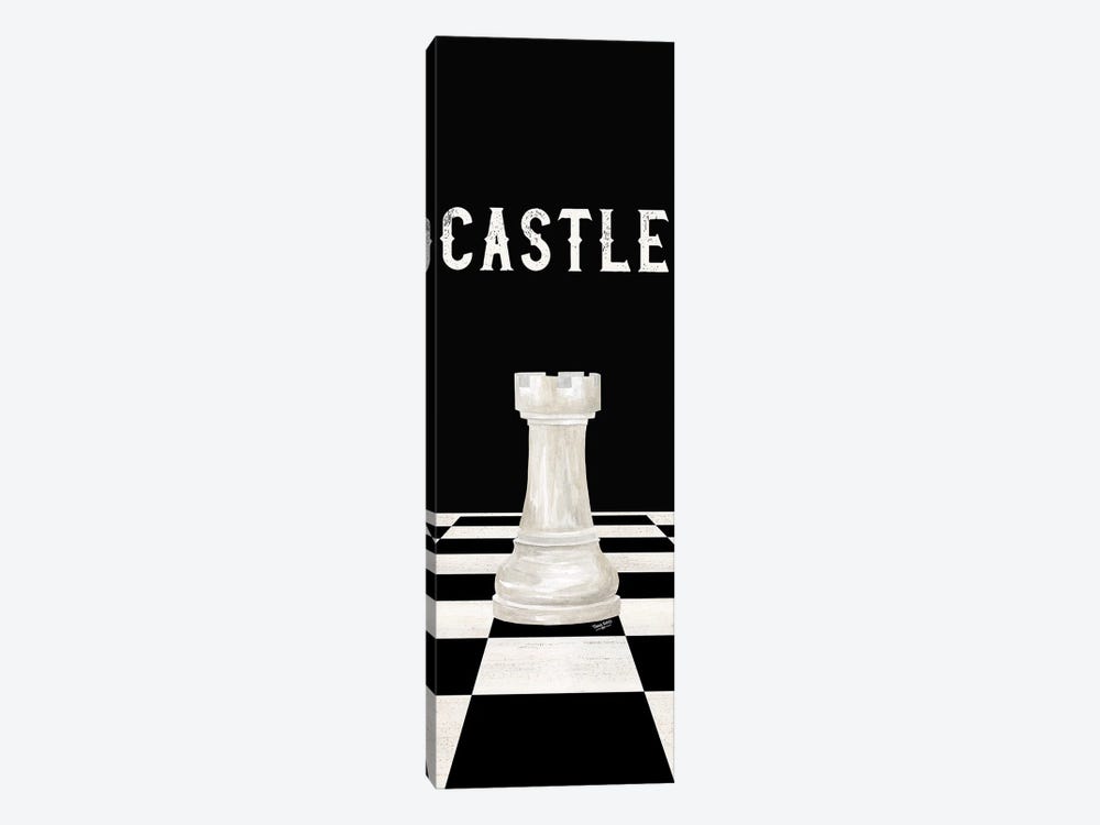 Rather Be Playing Chess Pieces White Panel II-Castle by Tara Reed 1-piece Art Print