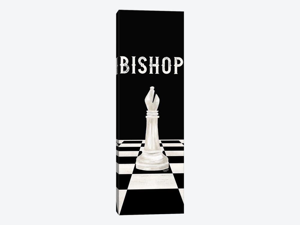 Rather Be Playing Chess Pieces White Panel IV-Bishop by Tara Reed 1-piece Canvas Print
