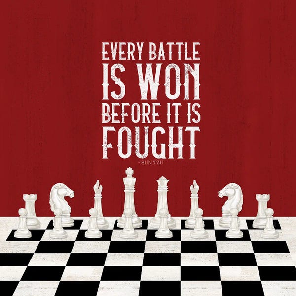 Cards & Board Games: Rather Be Playing Chess Red I-Every Battle by Tara Reed