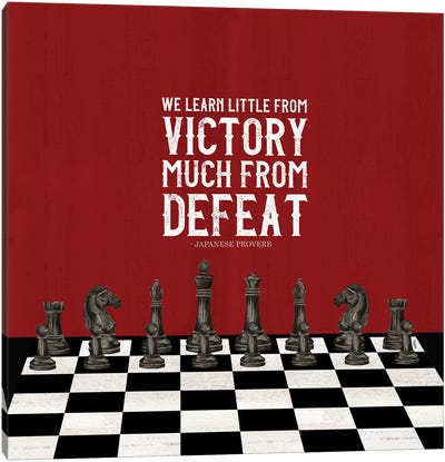 Rather Be Playing Chess Red II-Learn More Canvas Art Print - Cards & Board Games