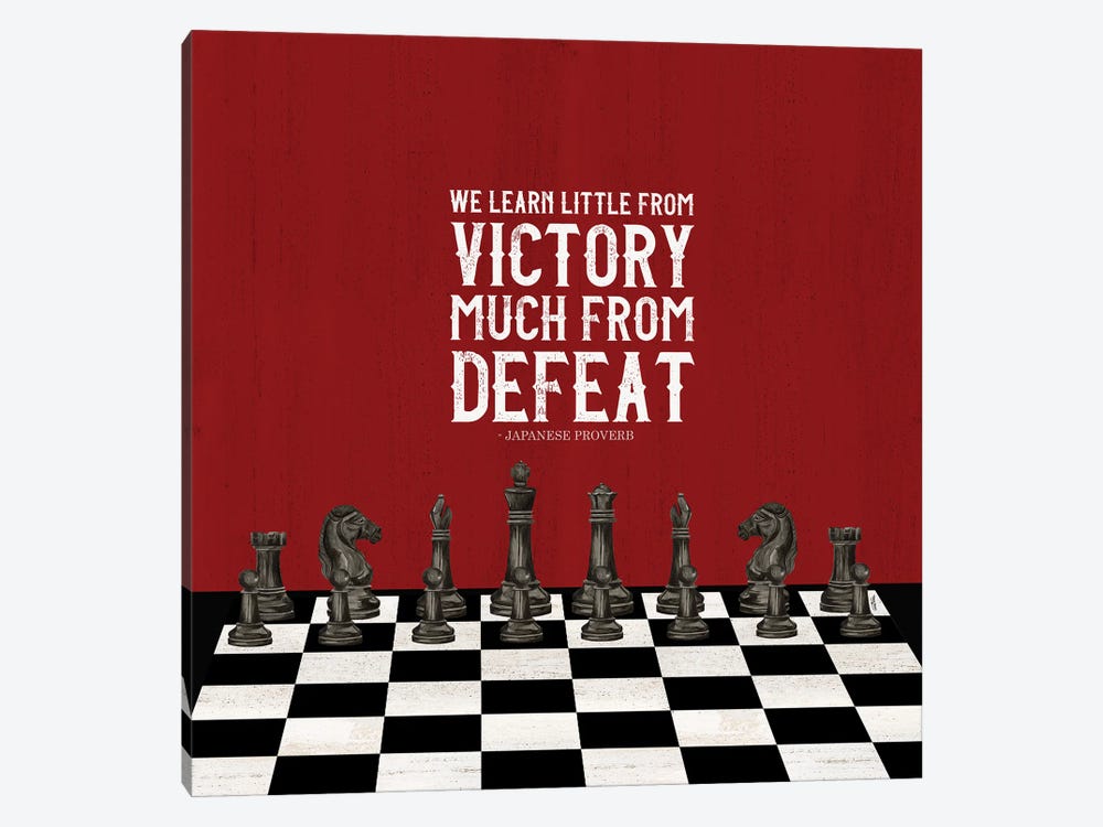 Rather Be Playing Chess Red II-Learn More by Tara Reed 1-piece Art Print