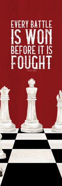 Cards & Board Games: Rather Be Playing Chess Red Panel I-Every Battle by Tara Reed