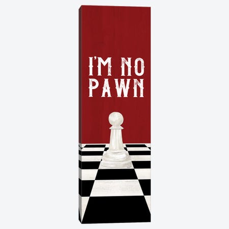Rather Be Playing Chess Red Panel III-No Pawn Canvas Print #TRE598} by Tara Reed Canvas Artwork