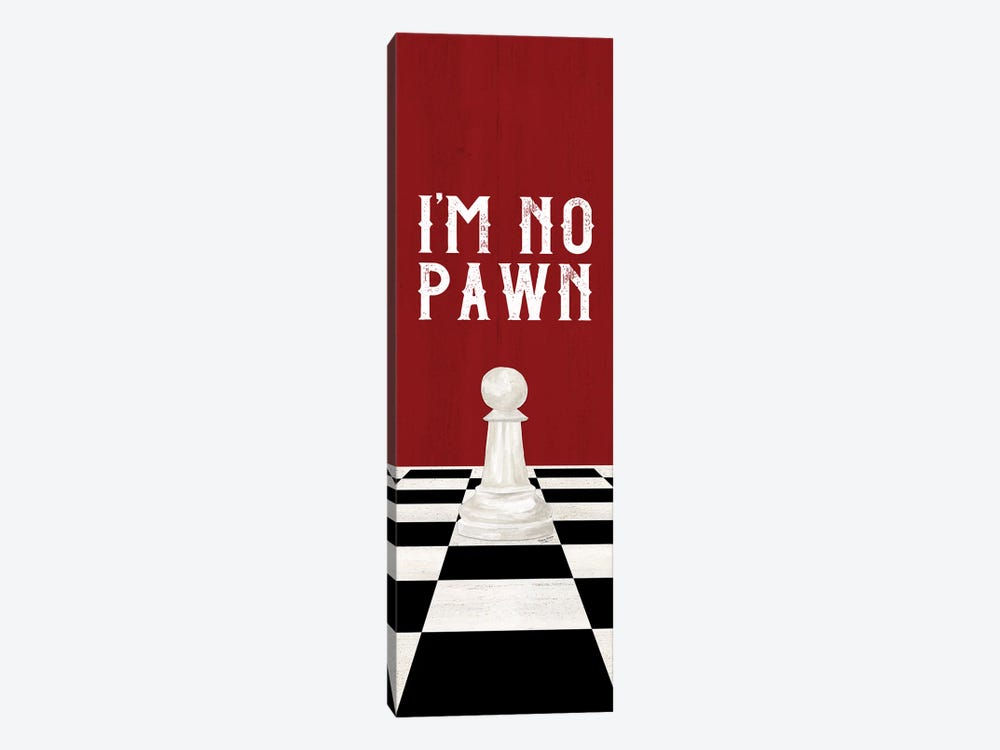 Rather Be Playing Chess Red Panel III-No Pawn by Tara Reed 1-piece Art Print