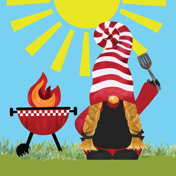Gnome Grill Masters I by Tara Reed wall art