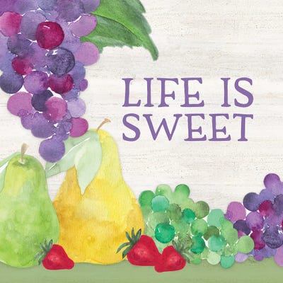 Life Is Sweet Sentiment III Life by Tara Reed canvas print