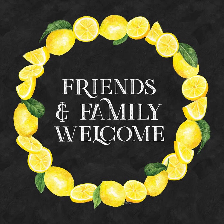 Live With Zest Wreath Sentiment III Friends & Family