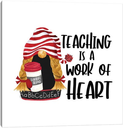 Teacher Gnomes IV Canvas Art Print - Teacher Art