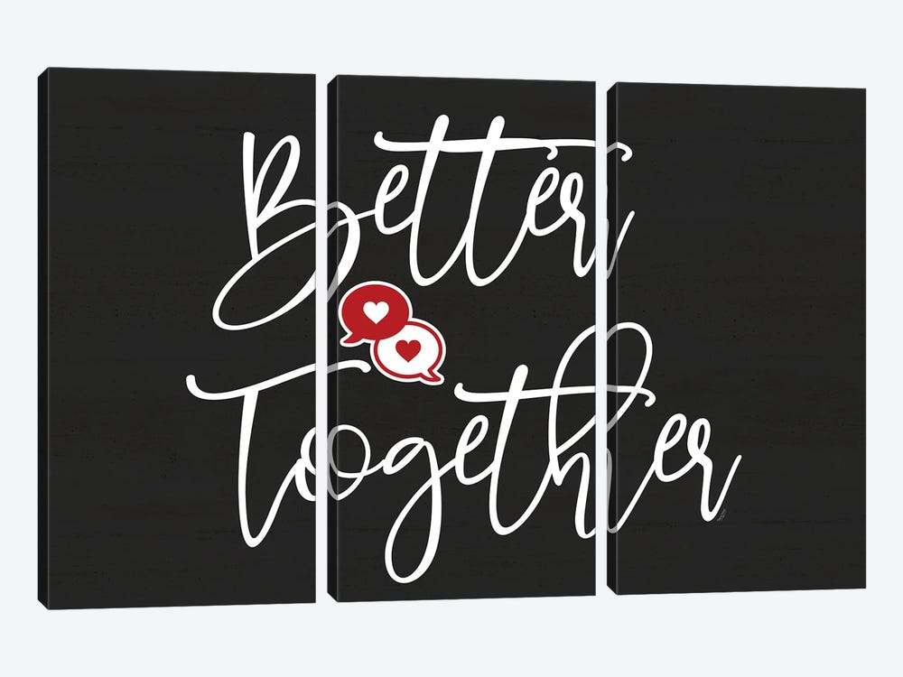 Better Together by Tara Reed 3-piece Canvas Print