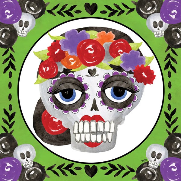 Tara Reed: Day of the Dead Skull I by Tara Reed