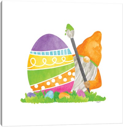 Easter Gnomes V Canvas Art Print - Easter Art