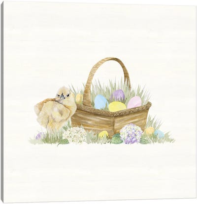 Farmhouse Easter V Canvas Art Print - Egg Art
