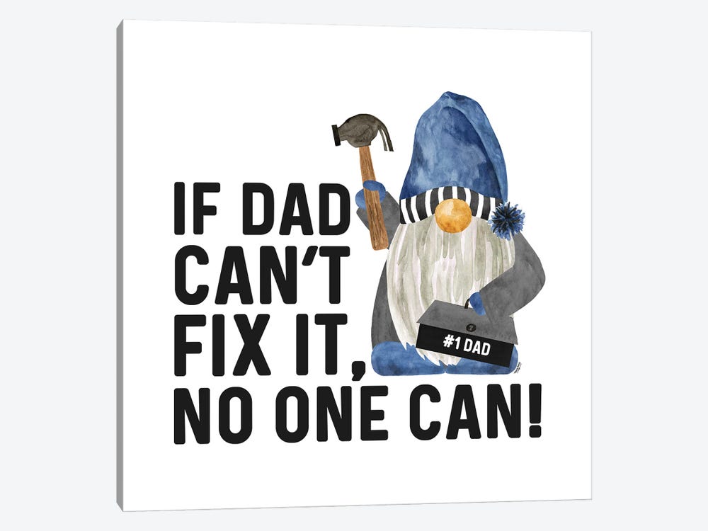 Father's Day Gnome II by Tara Reed 1-piece Canvas Wall Art