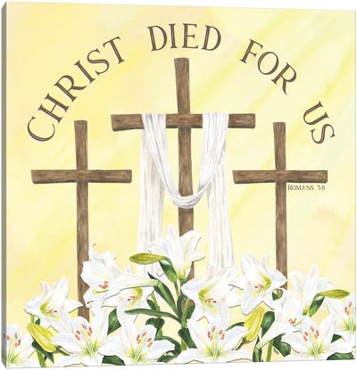 He Is Risen II Canvas Art Print - Easter Art