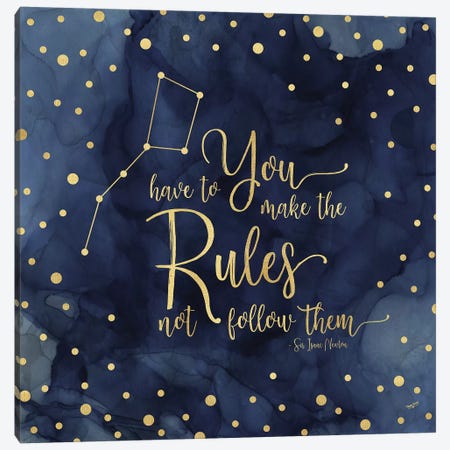 Oh My Stars I Rules Canvas Print #TRE65} by Tara Reed Art Print