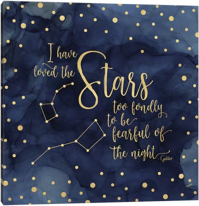 Oh My Stars IV Stars Canvas Art Print - Astrology Art