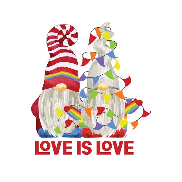 Tara Reed: Pride Gnomes Couple III by Tara Reed