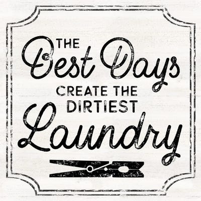 Laundry Art I-Best Days by Tara Reed framed canvas print