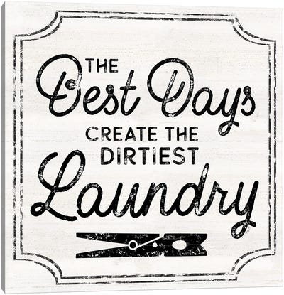 Laundry Art I-Best Days Canvas Art Print - Tara Reed