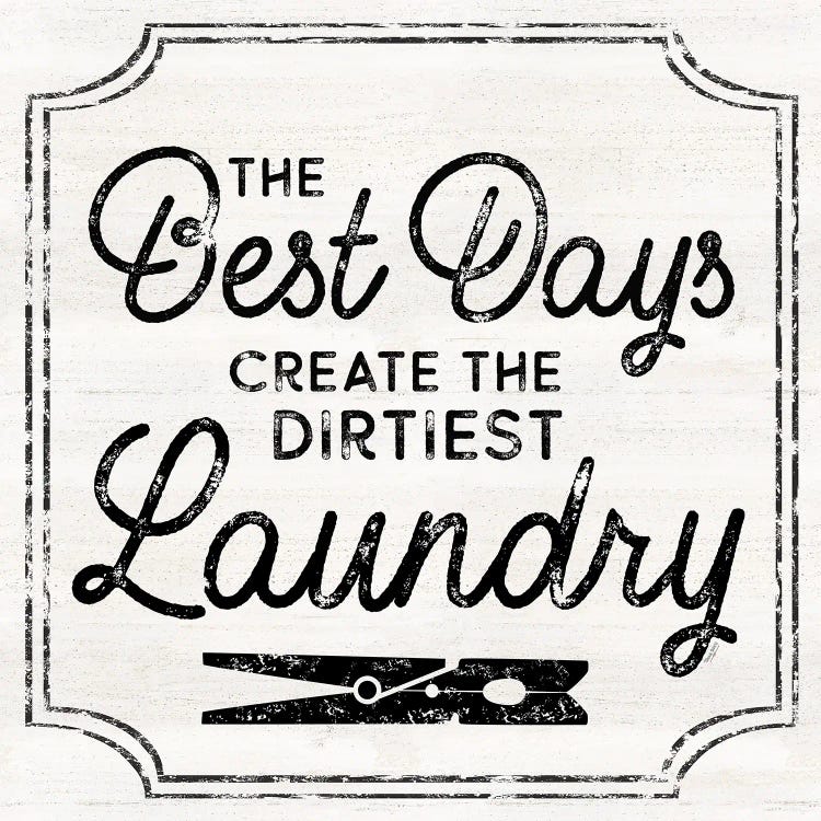 Laundry Art I-Best Days