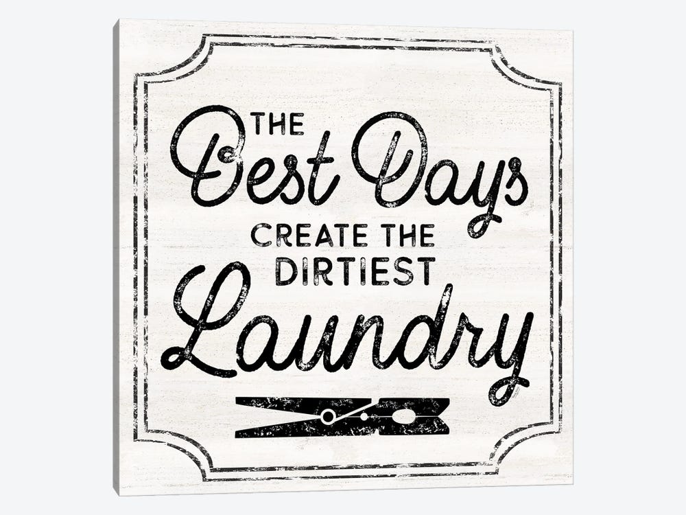Laundry Art I-Best Days by Tara Reed 1-piece Canvas Artwork