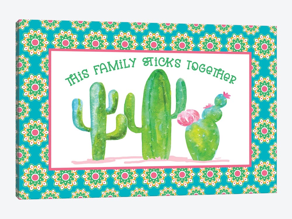Playful Cactus X by Tara Reed 1-piece Canvas Print