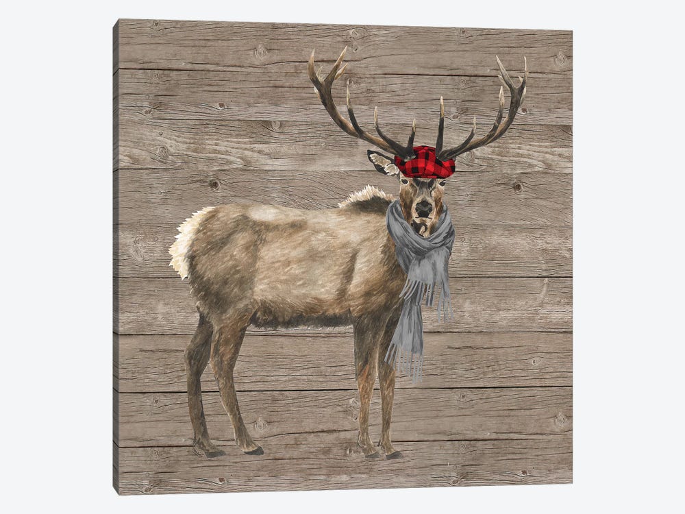 Warm In The Wilderness Deer by Tara Reed 1-piece Canvas Art Print