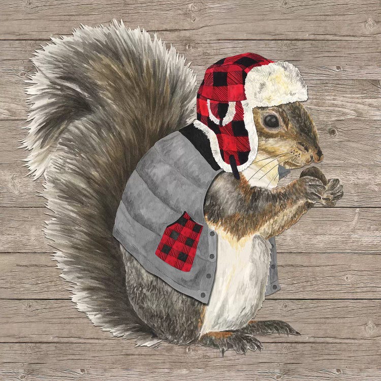 Warm In The Wilderness Squirrel by Tara Reed wall art