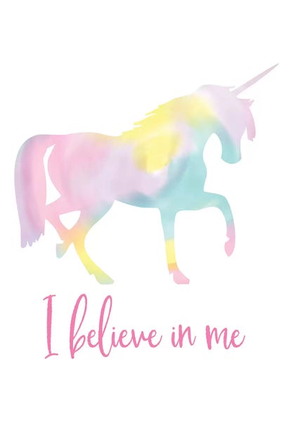 Imagination: Watercolor Unicorn I by Tara Reed