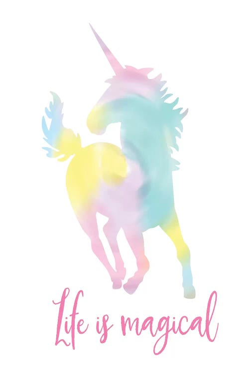 Watercolor Unicorn II by Tara Reed wall art