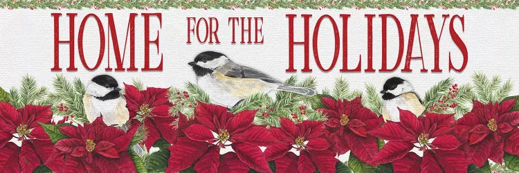 Chickadee Christmas Red - Home for the Holidays I