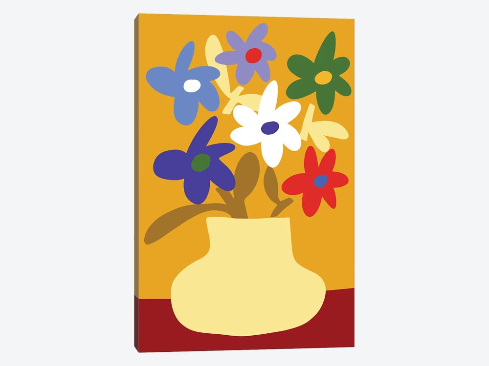 Daisies Pot by Teresa Rego 1-piece Art Print