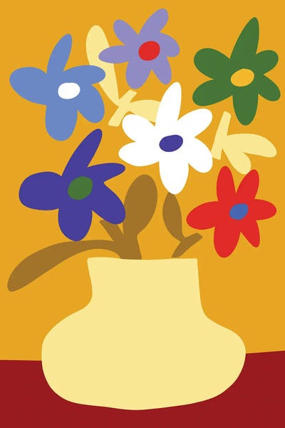 Teresa Rego: Daisies Pot by Teresa Rego