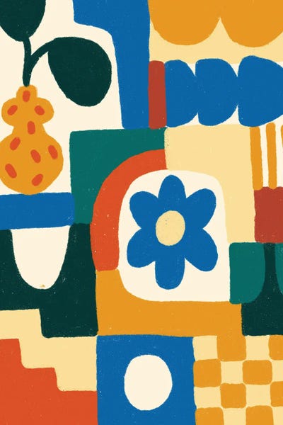 Teresa Rego: Geometric Garden I by Teresa Rego