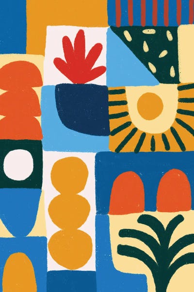 Teresa Rego: Geometric Garden II by Teresa Rego