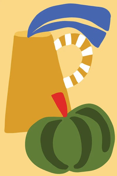 Teresa Rego: Kettle And Pumpkin by Teresa Rego