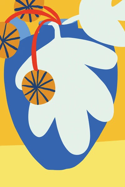 Teresa Rego: Large Leaves Pot by Teresa Rego