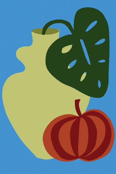 Monstera Dark Leaf by Teresa Rego canvas print