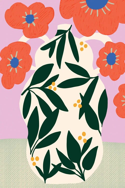 Poppy Pot by Teresa Rego wall art