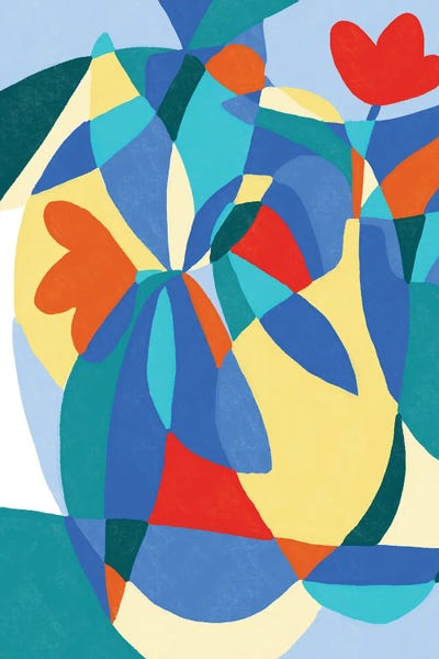 Teresa Rego: Turquoise Plants by Teresa Rego