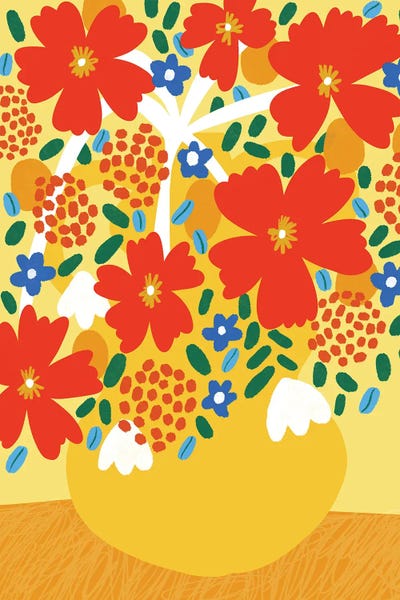 Teresa Rego: Vangogh Flowers by Teresa Rego