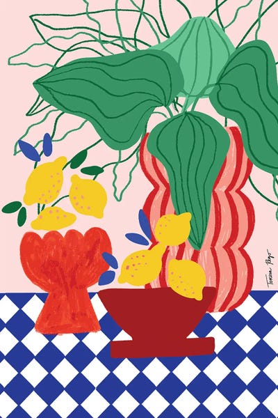 Teresa Rego: Blue Tiles & Lemons by Teresa Rego